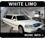 White wedding limousine